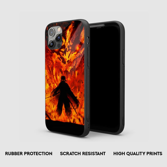 Kyojuro Fire Silicone Armored Phone Case by Anime Phone Cover