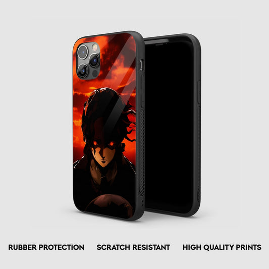 Kyojuro Red Eyes Silicone Armored Phone Case by Anime Phone Cover