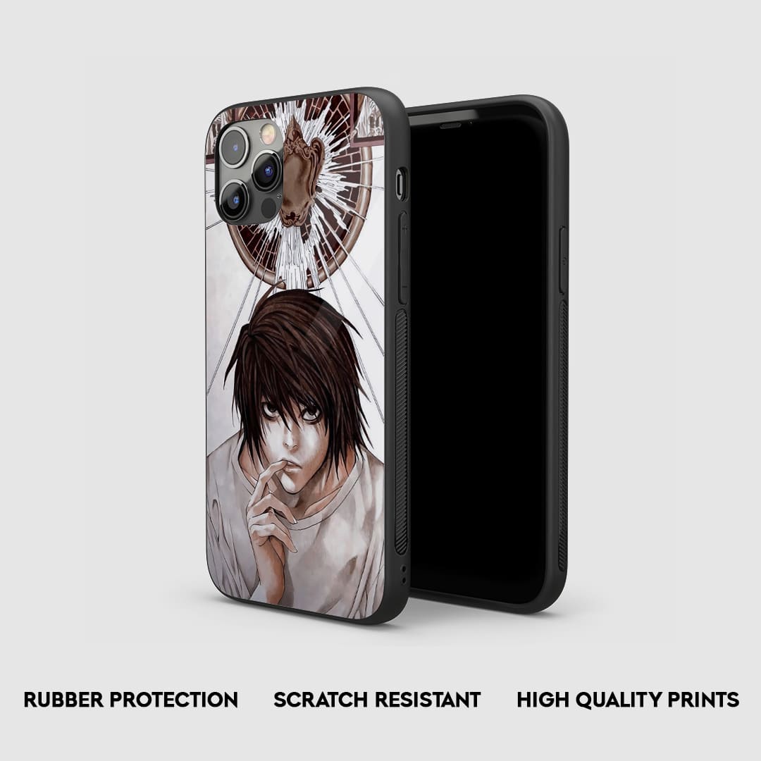 L Minimalist Silicone Armored Phone Case by Anime Phone Cover