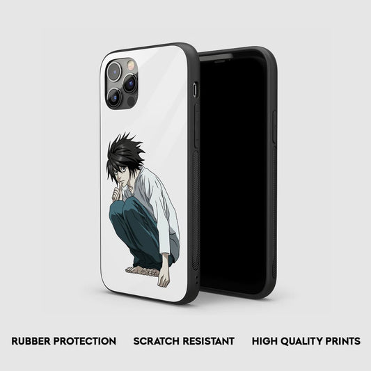 L Sitting Silicone Armored Phone Case by Anime Phone Cover