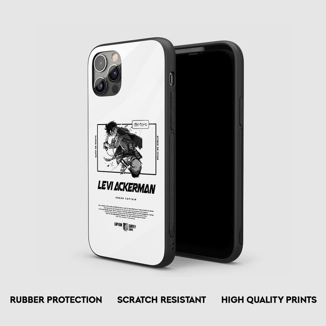 Levi Ackerman Action Silicone Armored Phone Case by Anime Phone Cover