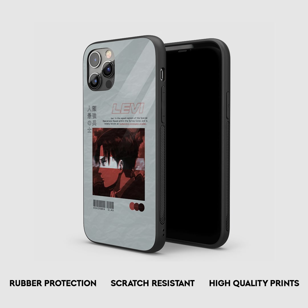 Levi Ackerman Clan Silicone Armored Phone Case by Anime Phone Cover