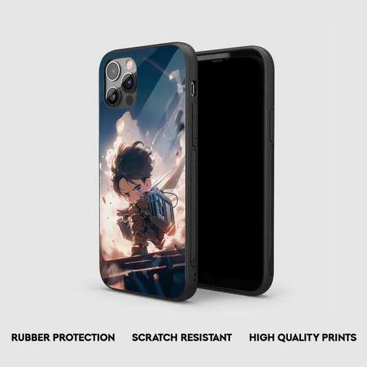 Levi Ackerman Chibi Silicone Armored Phone Case