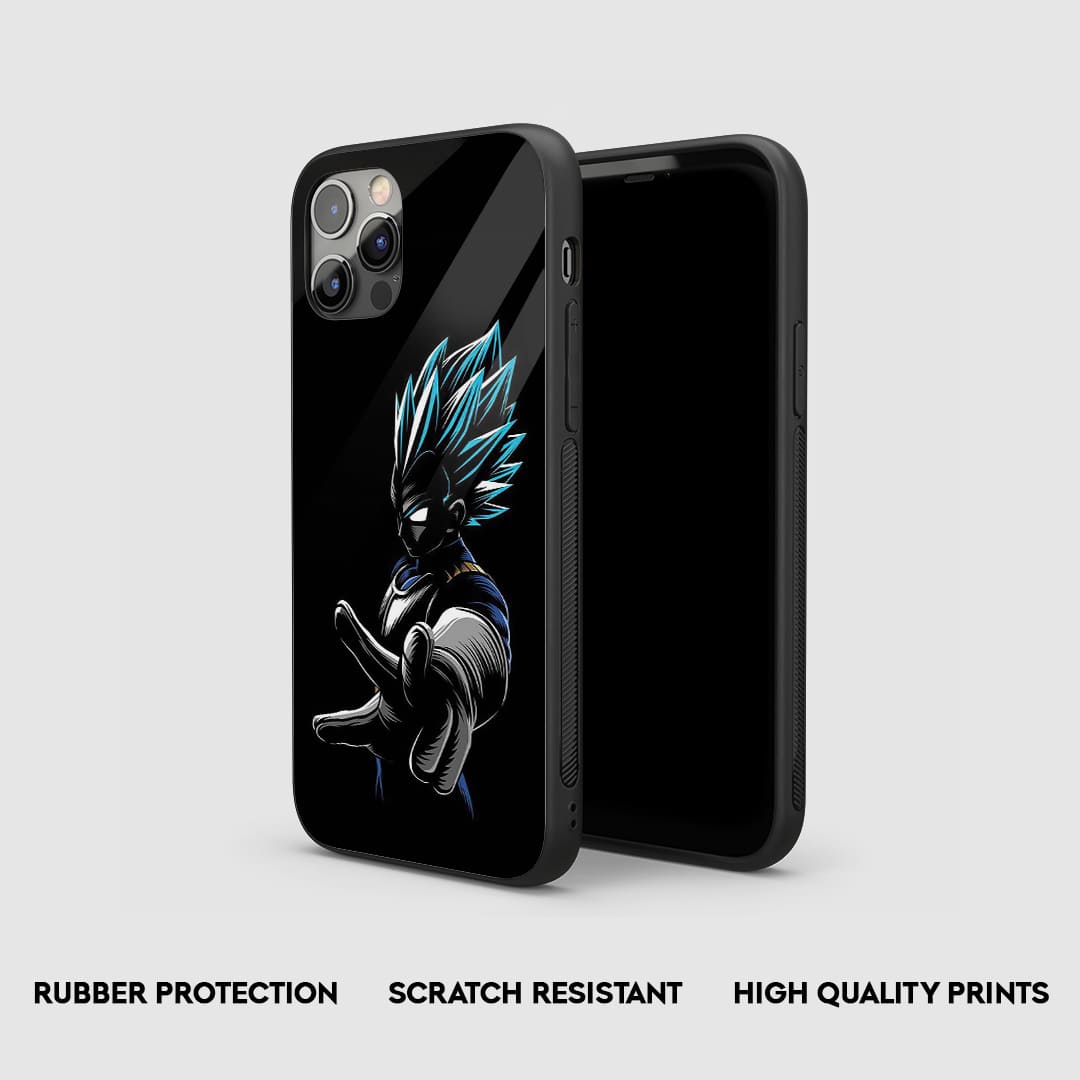 Minimal Vegeta Silicone Armored Phone Case by Anime Phone Cover
