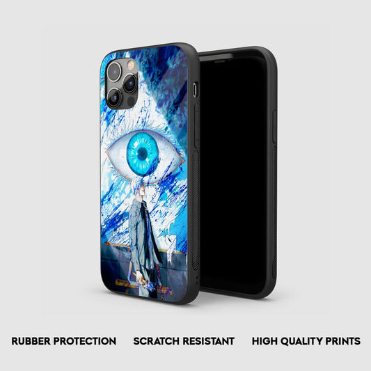 Satoru Gojo Blue Eye Silicone Armored Phone Case
