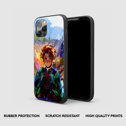 Tanjiro Art Silicone Armored Phone Case by Anime Phone Cover