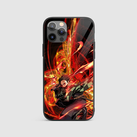 Tanjiro Sun Breathing Silicone Armored Phone Case