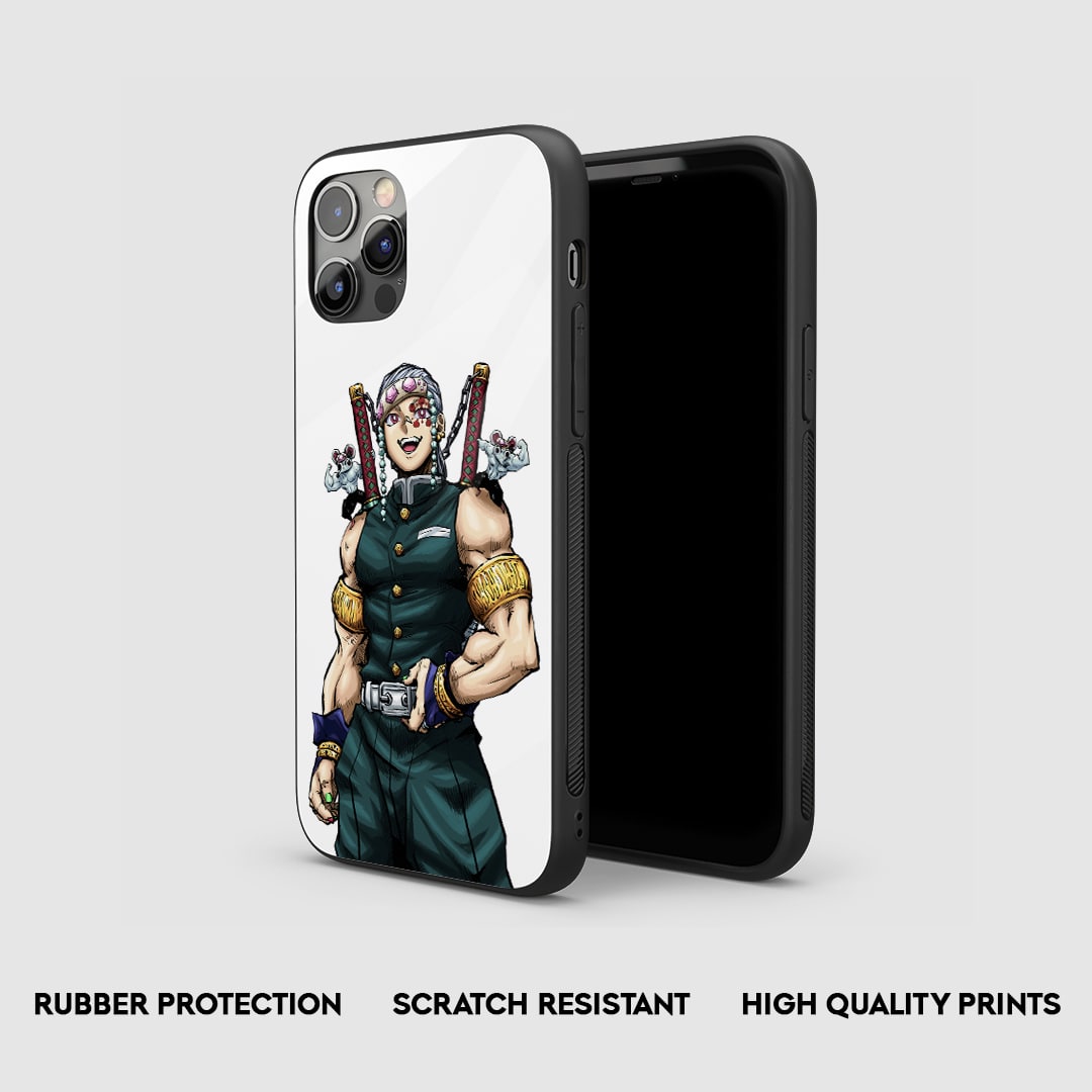 Uzui Tengen White Silicone Armored Phone Case by Anime Phone Cover