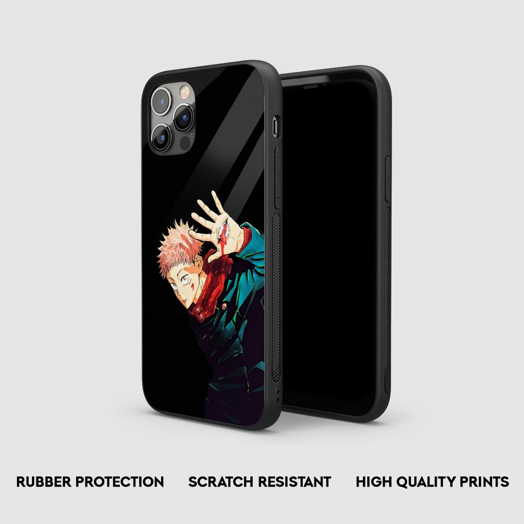 Yuji Black & White Silicone Armored Phone Case by Anime Phone Cover