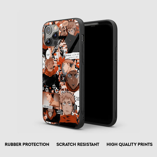Yuji Orange Theme Silicone Armored Phone Case by Anime Phone Cover