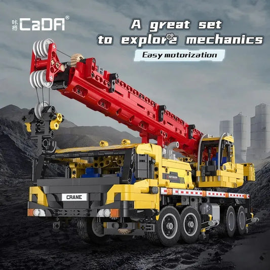 MOC RC Motorized Large Tech Mobile Crane Truck Bricks Toys
