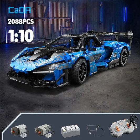 MOC RC Motorized McLaren Senna GTR Racing Car Bricks Toy