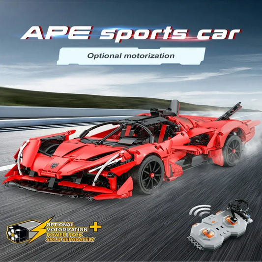 Tech MOC C63005 Super APE Racing Hyper Car Bricks Toy