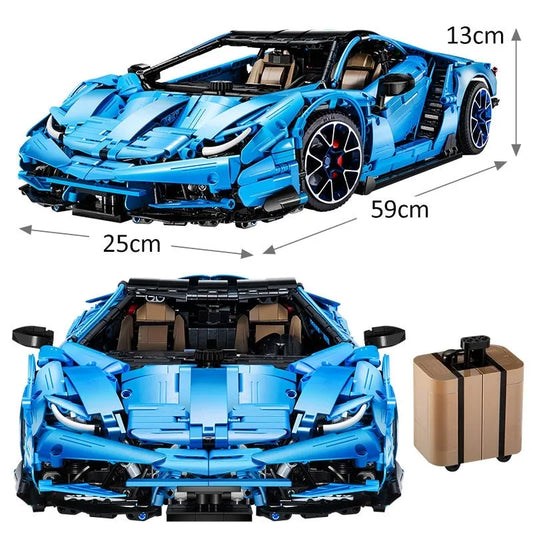 Tech MOC Lambo Centenario Hypercar Sports Car Bricks Toy