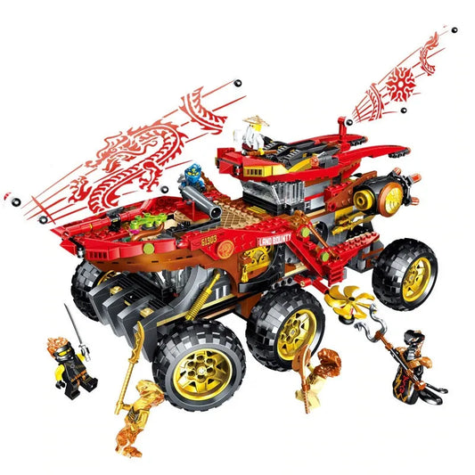 MOC 11332 Ninjago Movie Land Bounty Truck Bricks Kids Toys