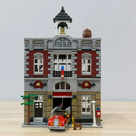 MOC 15004 Expert Creator City Fire Brigade Bricks Toy EU