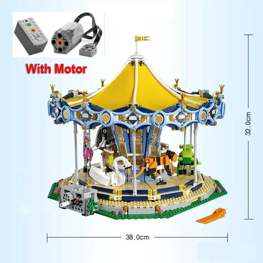 MOC 15036 Creator Expert Motorized Carousel Bricks Toy