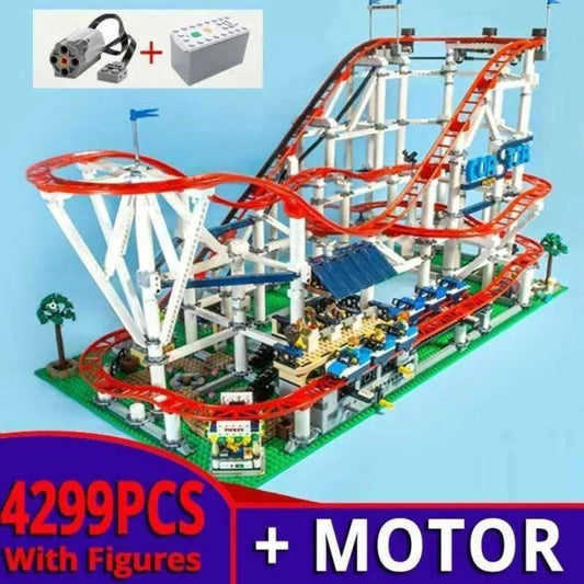 MOC 15039 Creator Expert Motorized Roller Coaster Bricks Toys