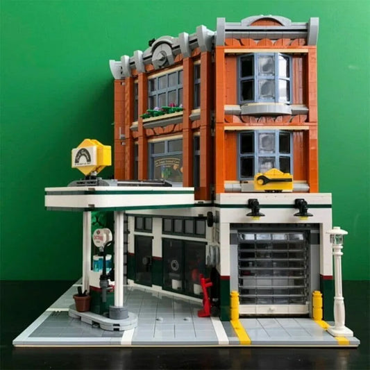 MOC 15042 Creator Expert City Corner Garage Bricks Toys