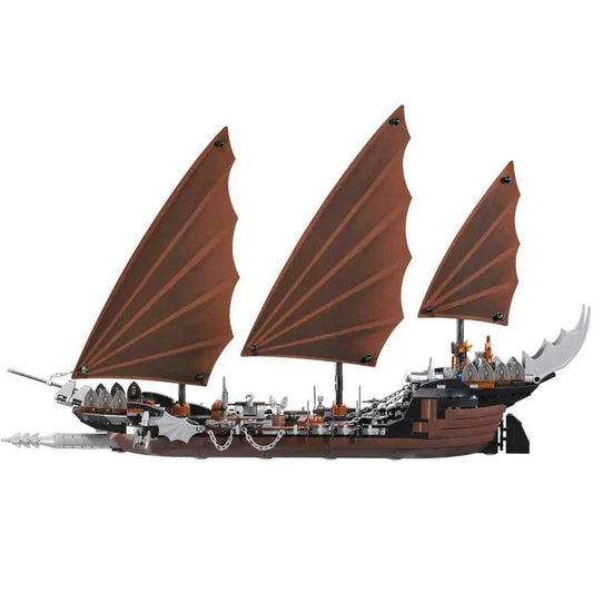 MOC 16018 Lord Of Ring Pirate Ship Ambush Bricks Toy