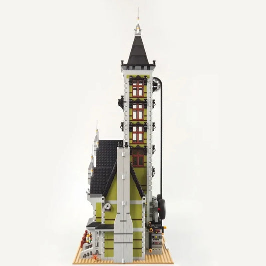MOC 2025 Expert Creator Monster Haunted House Bricks Toys