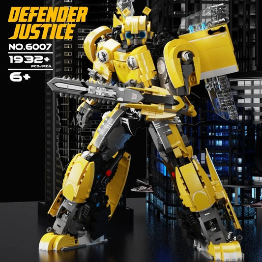MOC 6007 Super Defender Justice Robot Bricks Toys
