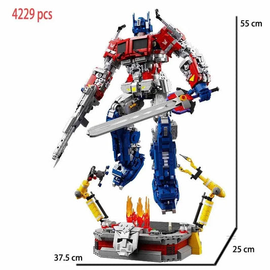 MOC 6008 Optimus Prime Defender Justice Bricks Toys