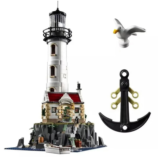 MOC 92882 Ideas Motorized Light House Bricks Toys