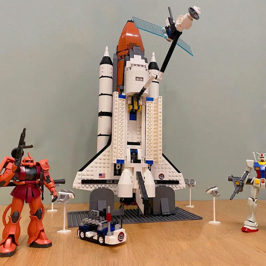 Blocks Ideas MOC Space Shuttle Expedition Bricks Toys 16014