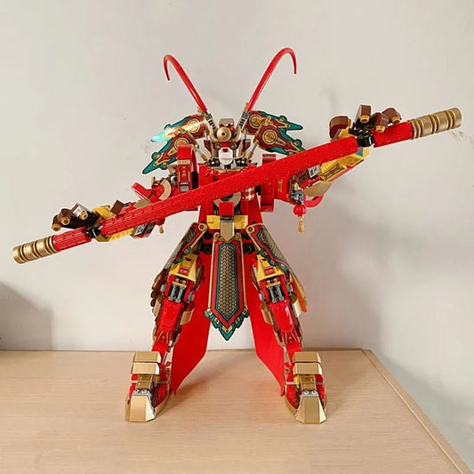 Building Block MOC 70001 Monkey Kid King Warrior Mech Bricks Toy