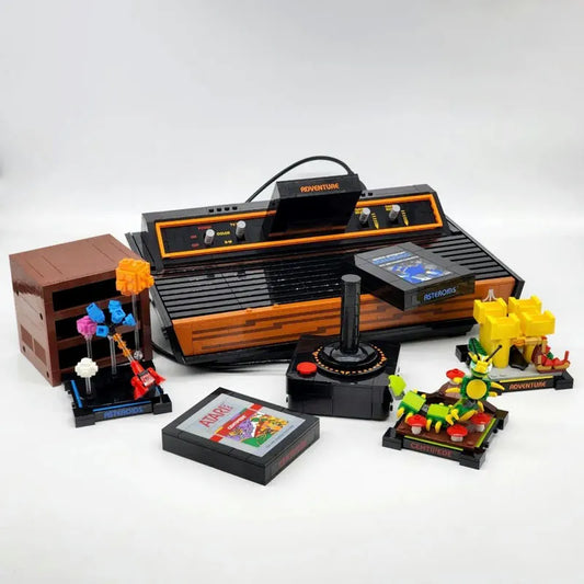 MOC Building Blocks Idea Atari 2600 Game System Bricks Toy