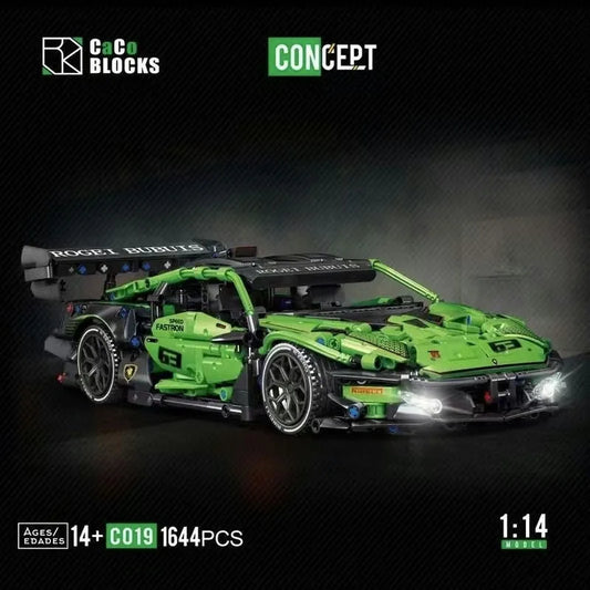 MOC C019 Lambo Concept Roadster Sports Car Bricks Toy