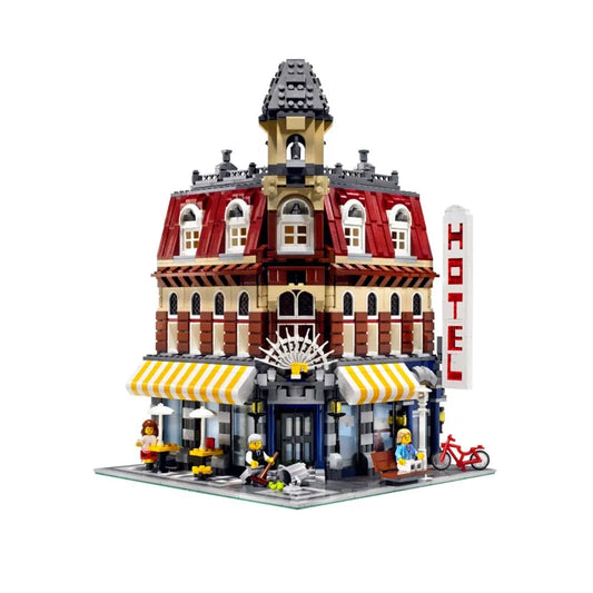 MOC City Street Expert Corner Cafe Bricks Toys 15002