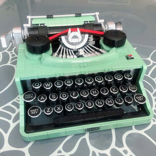 MOC Creative Expert Retro Typewriter Bricks Toys 66886