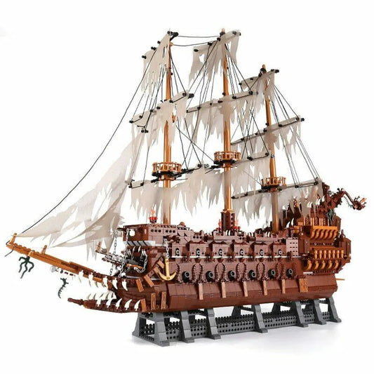 Creative Movie MOC Flying Dutchman Pirate Ship Bricks Toys