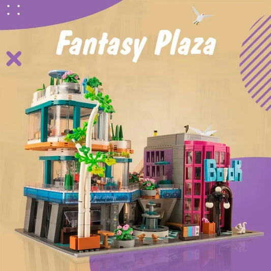 MOC Creator Expert City Fantasy Plaza Bricks Toys