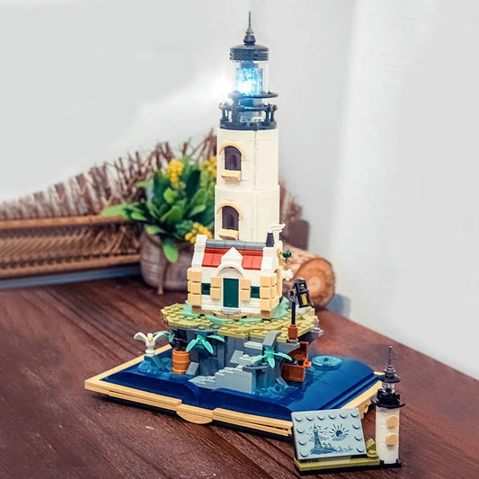 MOC Creator Expert Medieval Lighthouse Tower Bricks Toy