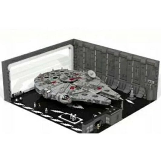 Docking Bay MOC For Star Wars UCS Millennium Falcon Bricks and Light
