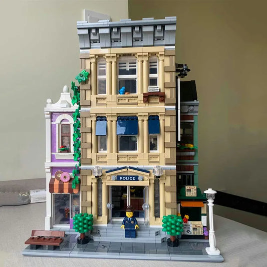 MOC Expert Creator Police Station Bricks Toys 1661