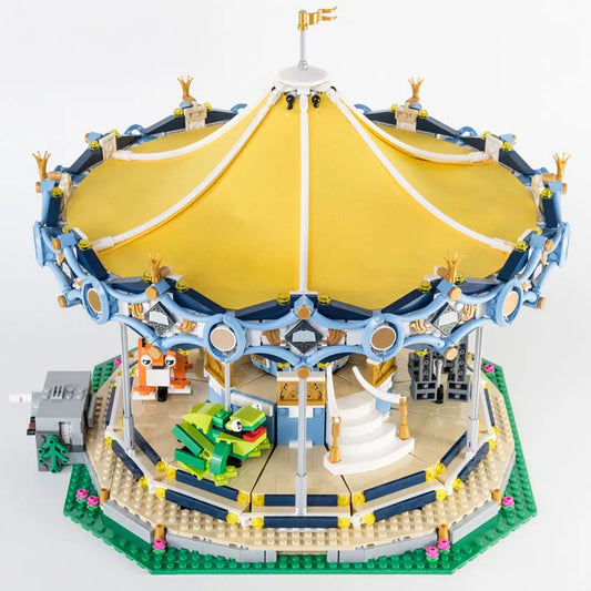 MOC Expert Creator Street City Carousel Bricks Toys