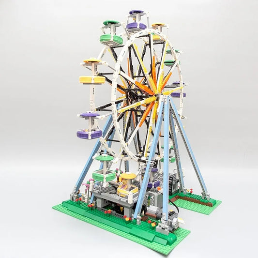 MOC Expert Creator Street City Ferris Wheel Bricks Toys