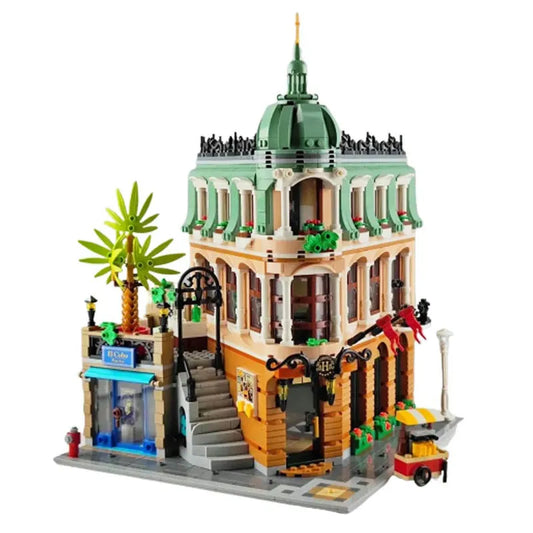 MOC Expert Street Creator Boutique Hotel Bricks Toys 22050