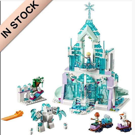 MOC Friends 3016 Elsa Magical Ice Palace Bricks Toy