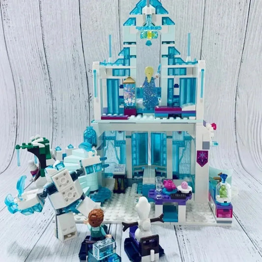 MOC Friends 3016 Elsa Magical Ice Palace Bricks Toy