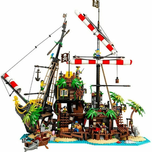 MOC Ideas Pirates Barracuda Bay Ship Bricks Toys