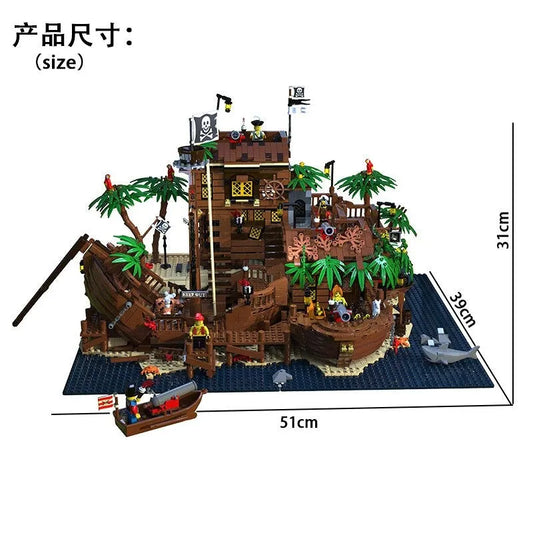 MOC Ideas Pirates Of Barracuda Bay Ship 49016 Bricks Toys