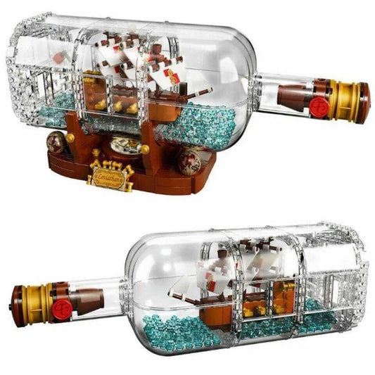 Ideas Ship In A Bottle Pirates Of The Caribbean Bricks Toy