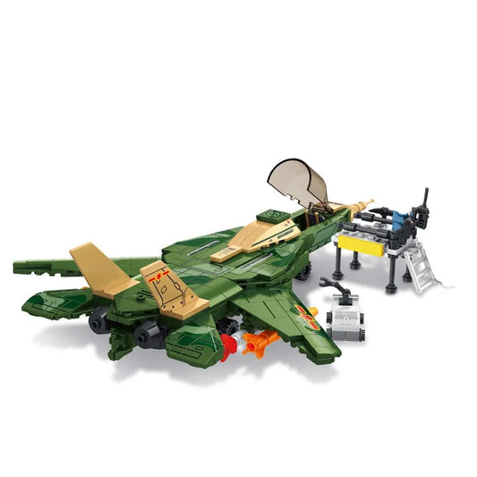 Military Aircraft Tomcat F-14 Fighter Plane Bricks Toy