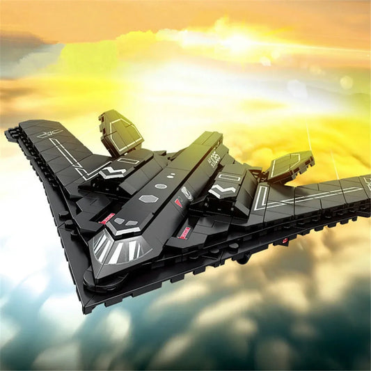 Military China H-20 Stealth Bomber Aircraft Bricks Toy