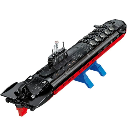 Military Nuclear Submarine Navy Warship Bricks Toys